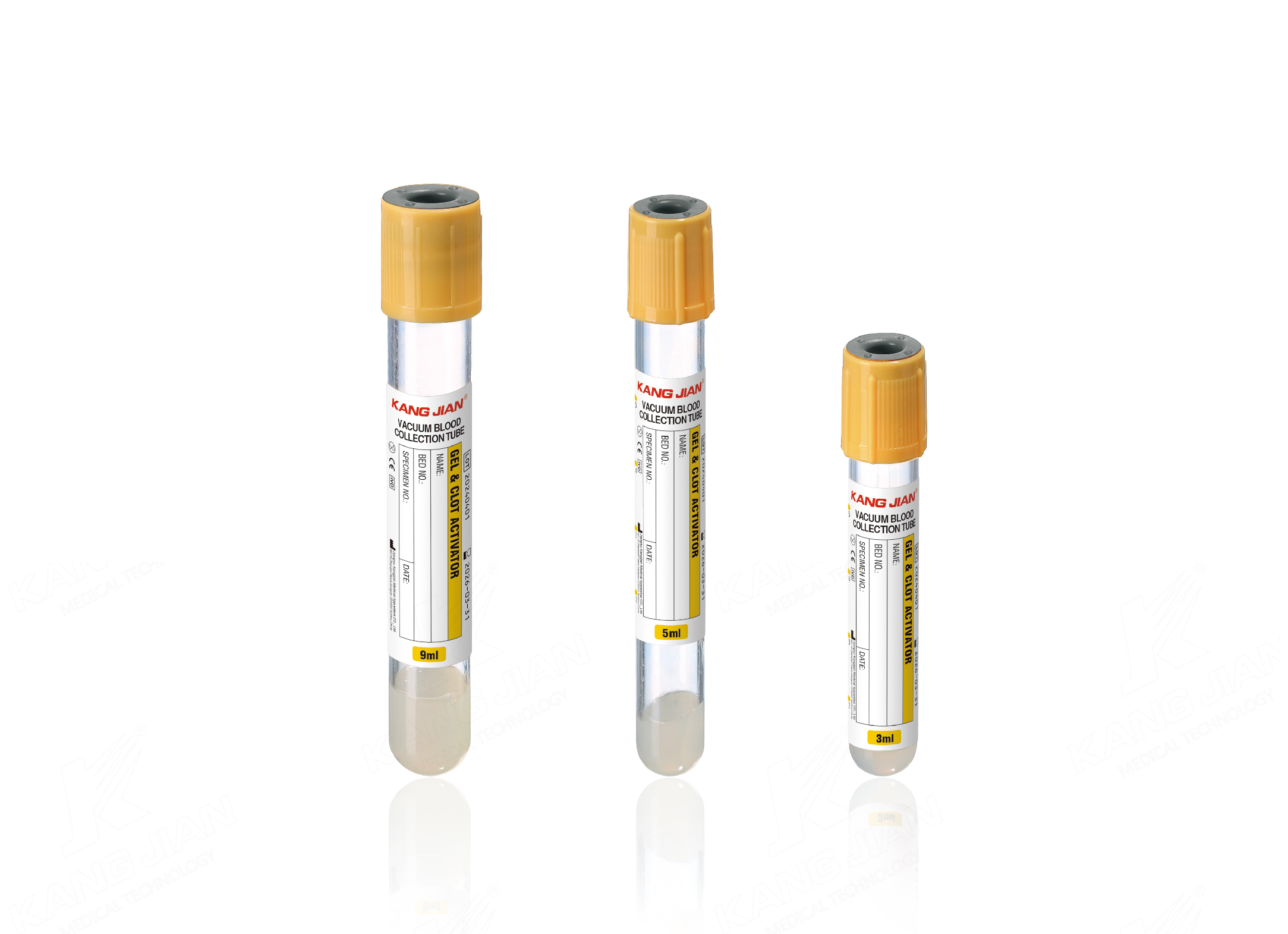 Tube activateur de gel et de caillot