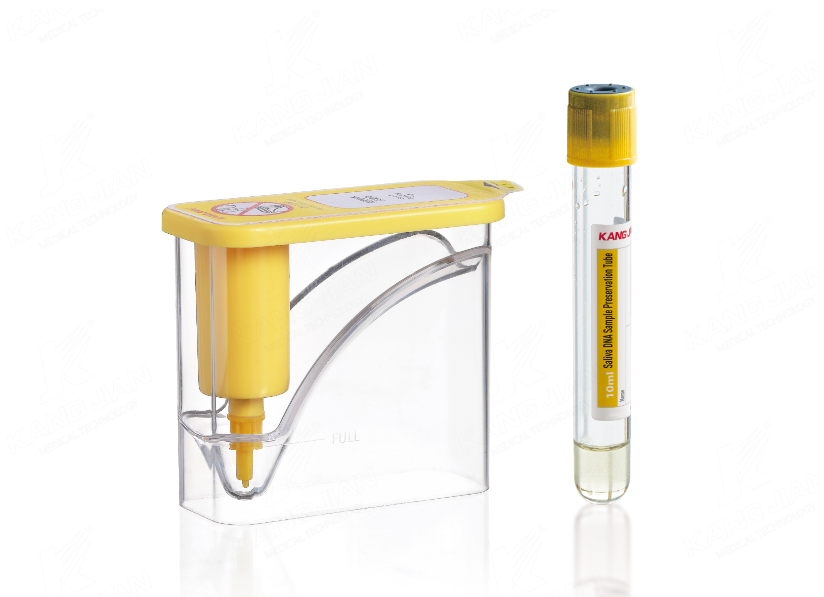 Kit de pr&eacute;l&egrave;vement d'&eacute;chantillons d'ADN de salive (expectorations)