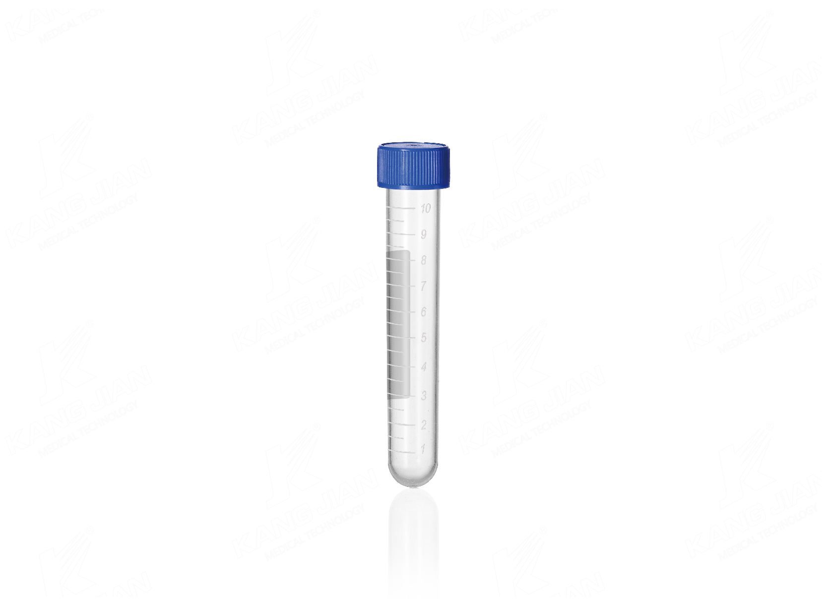 Tube &agrave; centrifuger &agrave; fond rond de 10 ml