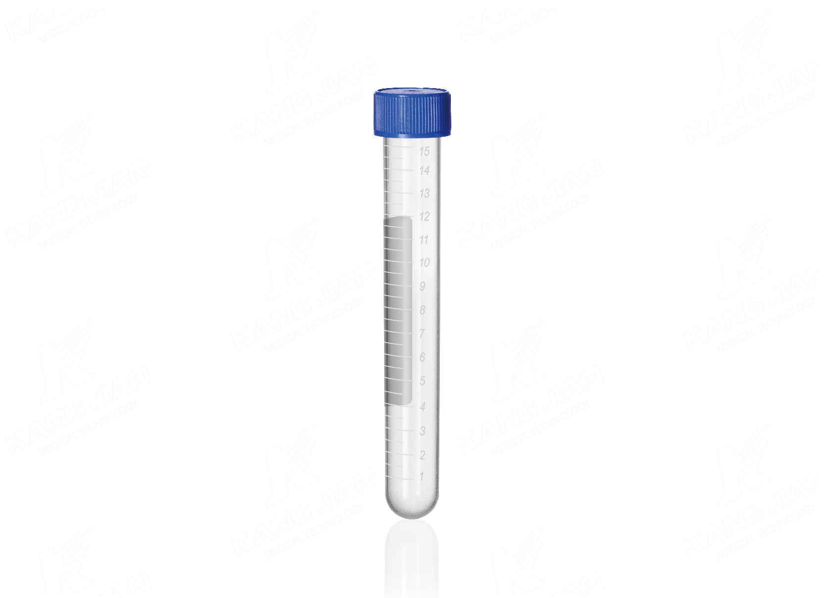 Tube &agrave; centrifuger &agrave; fond rond de 15 ml