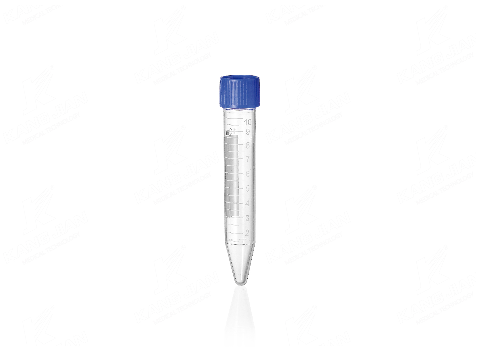 Tube &agrave; centrifuger inf&eacute;rieur en forme de V de 10 ml