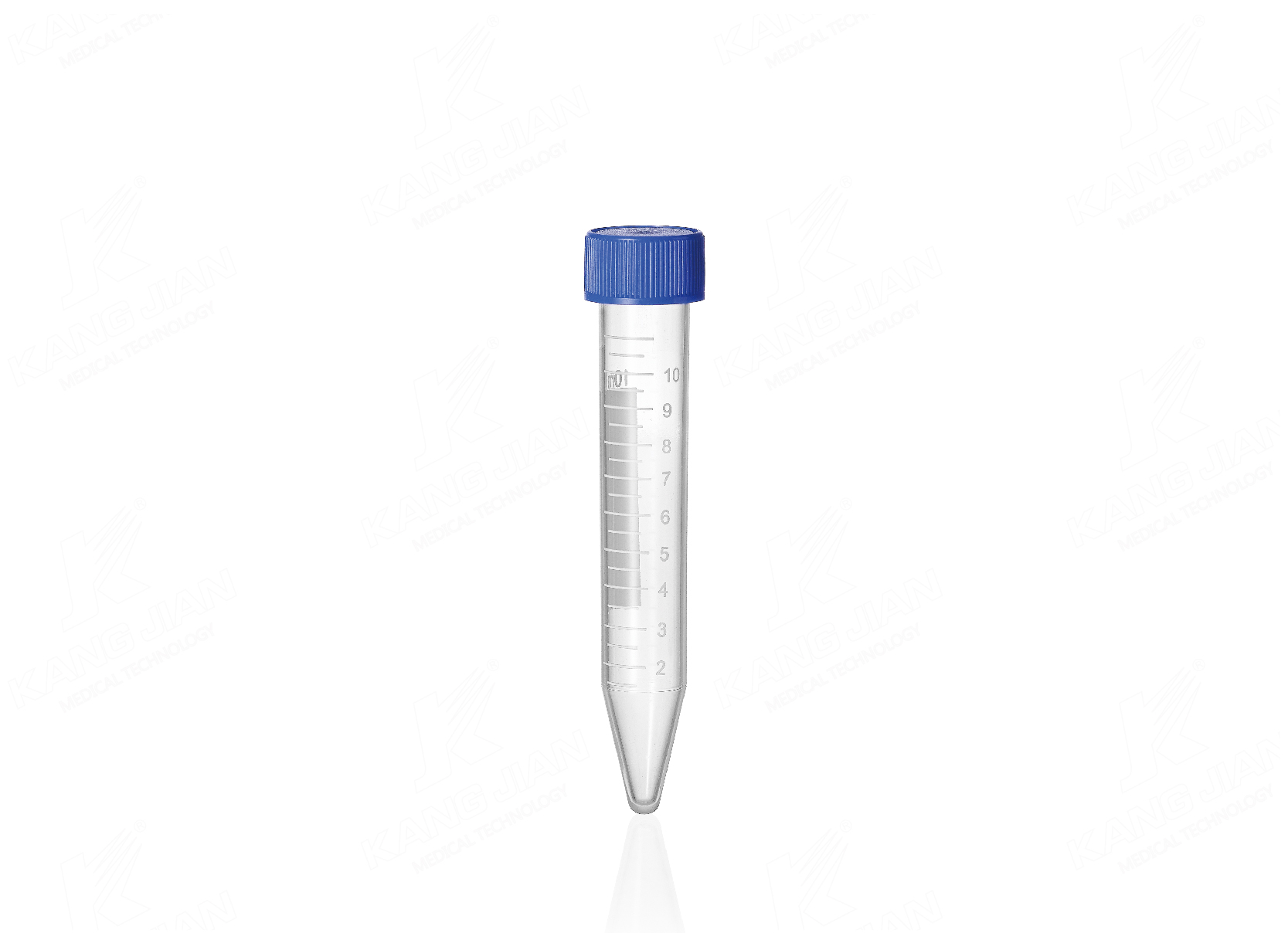 Tube &agrave; centrifuger inf&eacute;rieur en forme de V de 10 ml