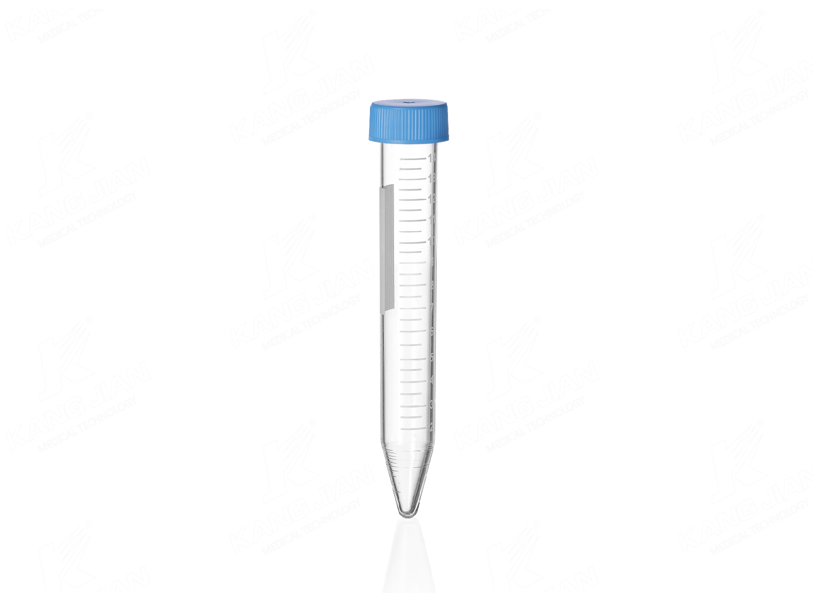 Tube &agrave; centrifuger inf&eacute;rieur en forme de V de 15 ml