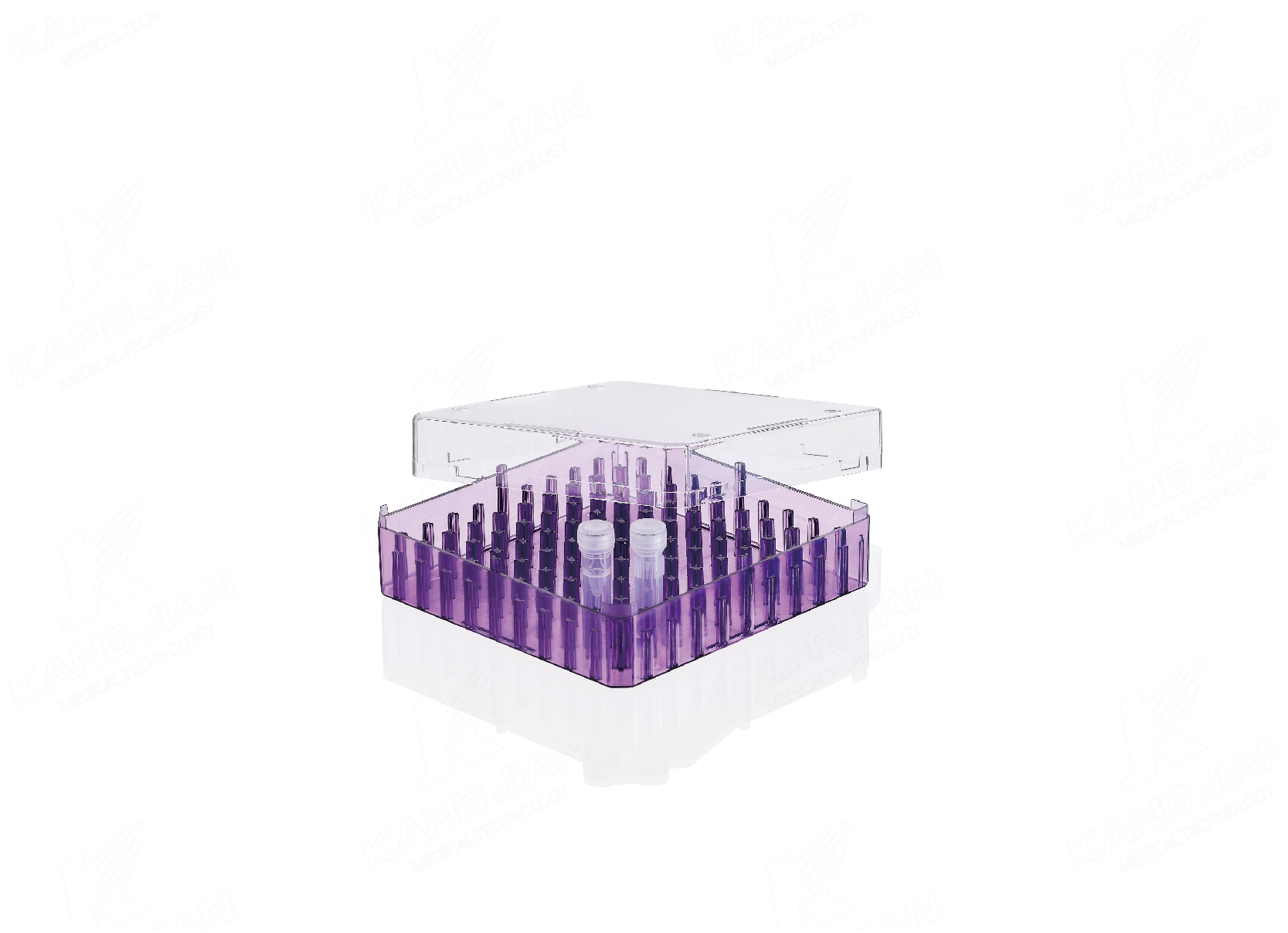 Bo&icirc;te de rangement pour cryotubes