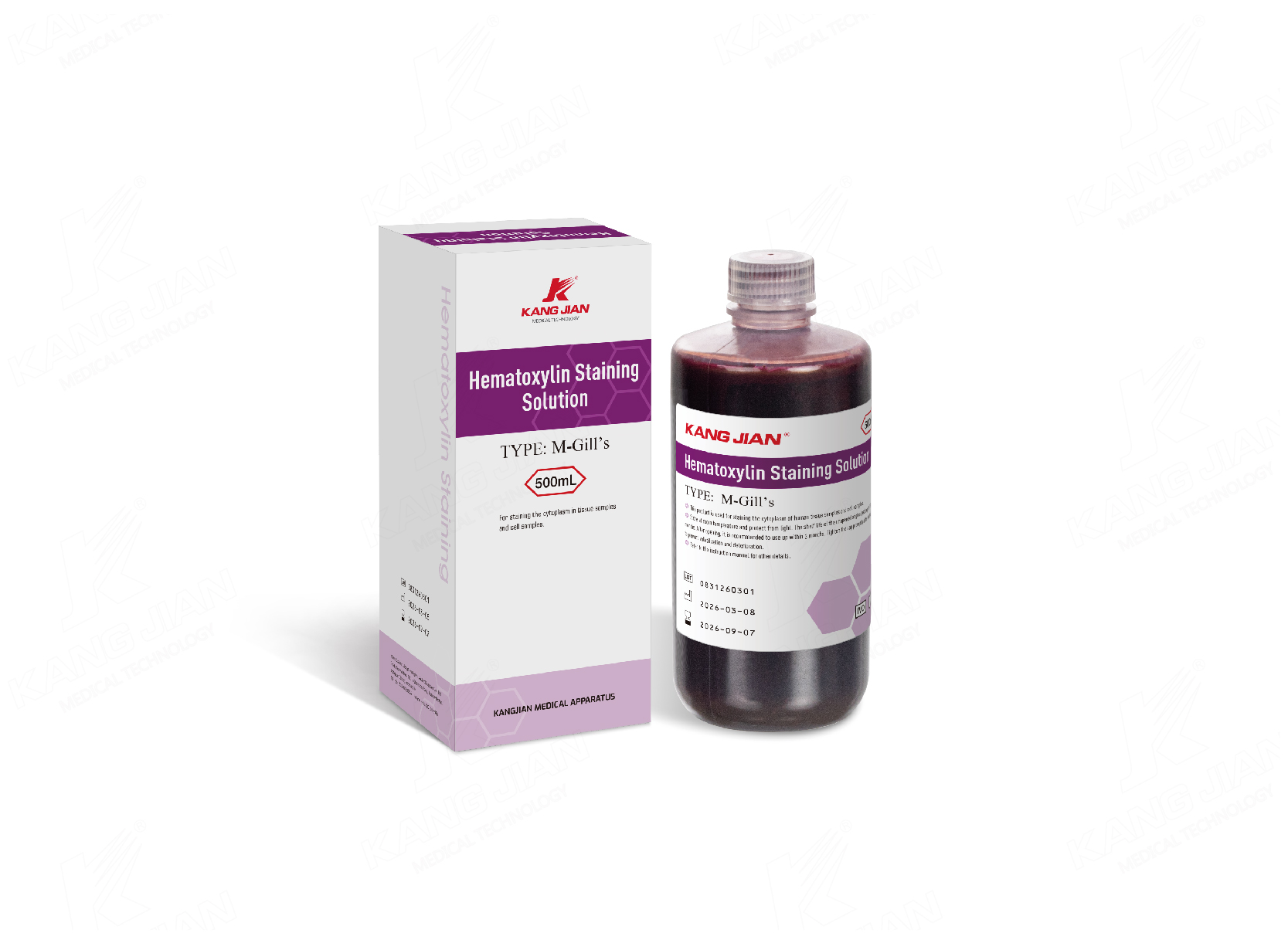 Solution de coloration &agrave; l'h&eacute;matoxyline