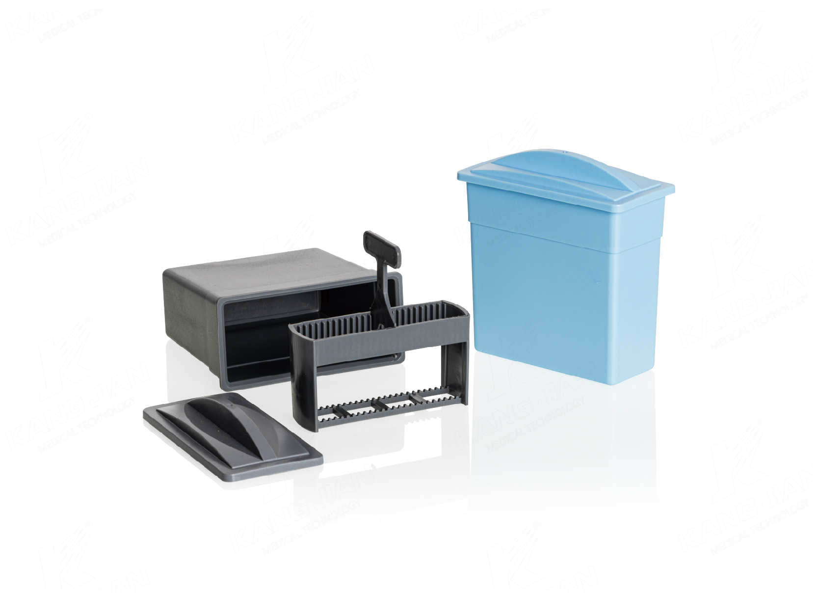 Pots de coloration pour lames de microscope